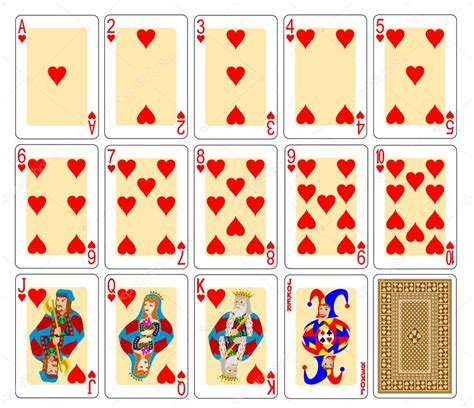 Playing Cards Hearts — Stock Vector © Leonid 5890833
