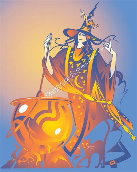 Illustration Of Witch Stock Images