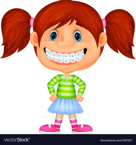 Young Children Cartoon Smiling Royalty Free Vector Image