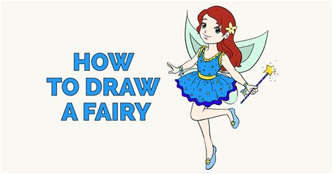 How To Draw A Fairy In A Few Easy Steps Easy Drawing Guides