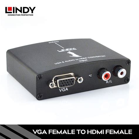 Converter Vga With Audio To Hdmi Lindy Indonesia