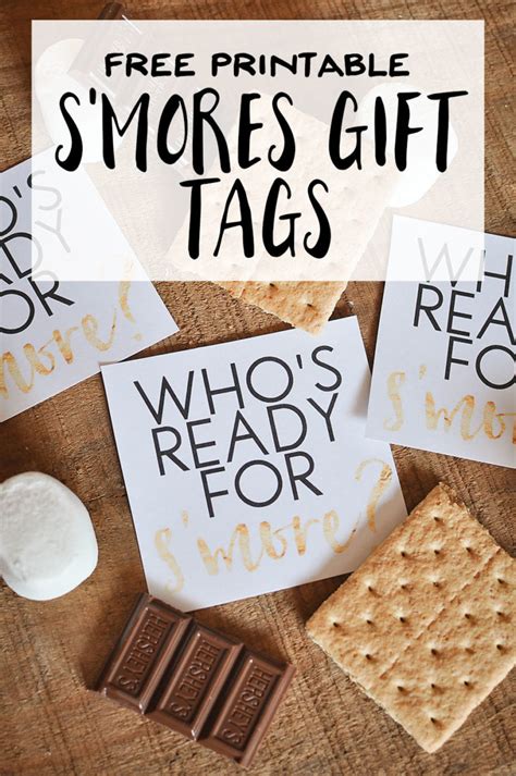 Free Printable Smores T Tags Our Handcrafted Life