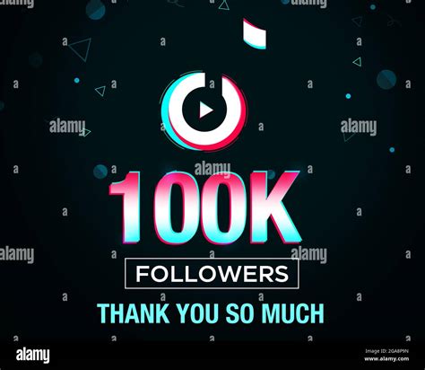 Social Media 100k Followers Celebration And Thank You Post Background