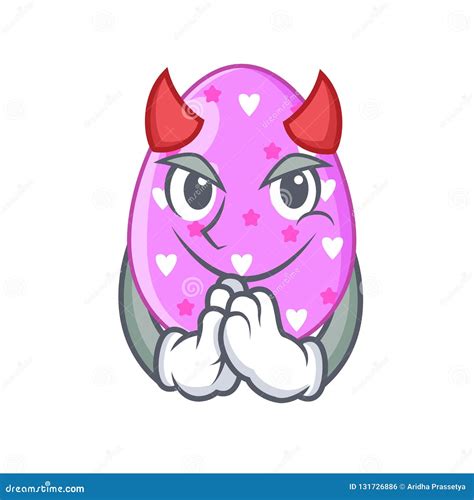 Devil Eggs Easter Holiday Character For Spectacle Stock Vector