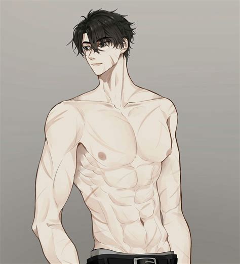 Pin By Sherry On Bl Anime Poses Reference Anime Guys Shirtless