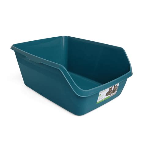 So Phresh Teal High-Back Litter Box XL with Scatter Shield