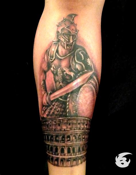 Roman Gladiator Tattoo By Badder Ink