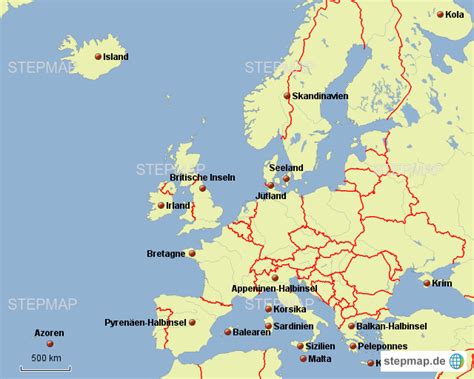 24 мар 2021 в 20:00. StepMap - Inseln Europa - Landkarte für Deutschland