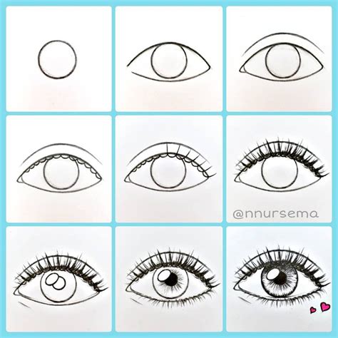 Simple Eye Drawing Step By Step Simple Drawing For Beginners