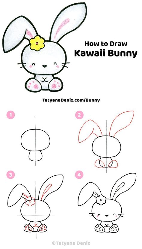 How To Draw A Cute Easter Bunny Step By Step Tutorial Classic Guides