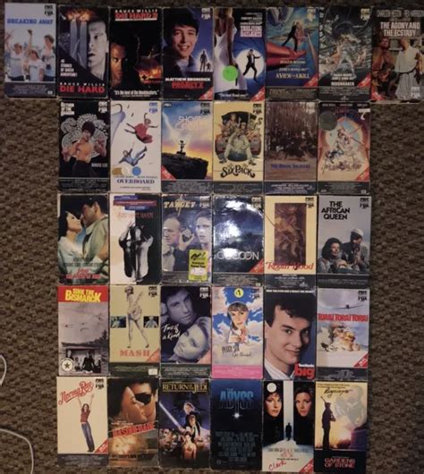 Huge Cbs Fox 80s Vhs Lot Cocoon Project X Star Wars Die Hard Abyss