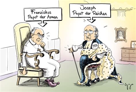 Eine kurzbiographie von papst franziskus. Cartoon der Woche / Papst Blatter Giger Graphics | Grafik ...