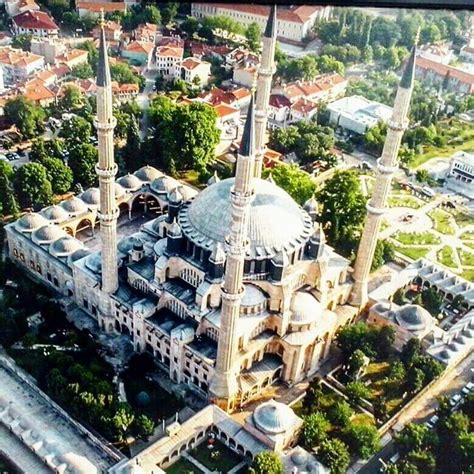 Aerial View Of Selimiye Camii Edirne