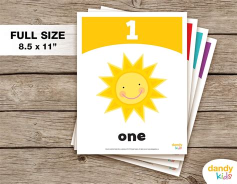 Number Flashcards Printable Flashcards Numbers 1 10 Etsy