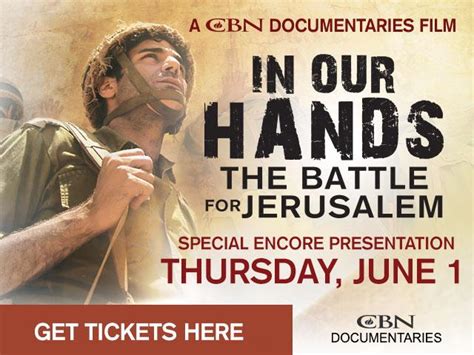 In Our Hands The Battle For Jerusalem Debuts To Sold Out Audiences