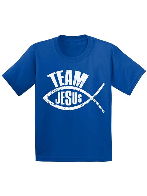 Awkward Styles Awkward Styles Team Jesus Youth T Shirt Fish Shirt For