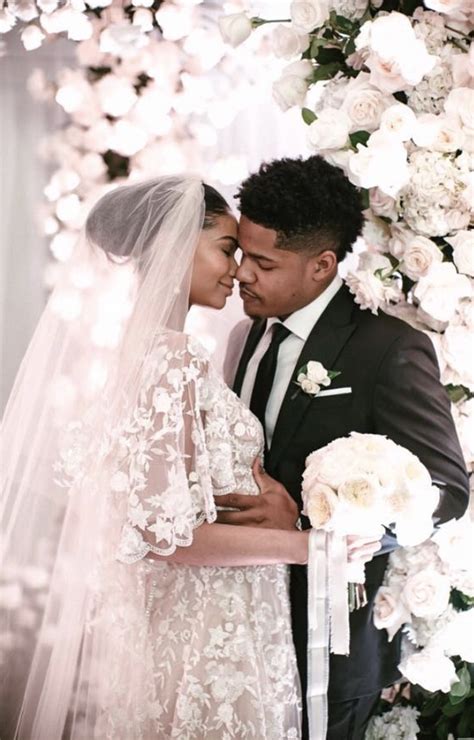 Fashion Bomb Wedding Newlyweds Chanel Iman And Sterling Shepard Look