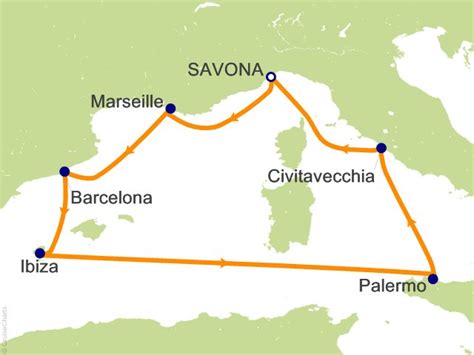 Costa Mediterranean Cruise 7 Nights From Savona Costa Smeralda June