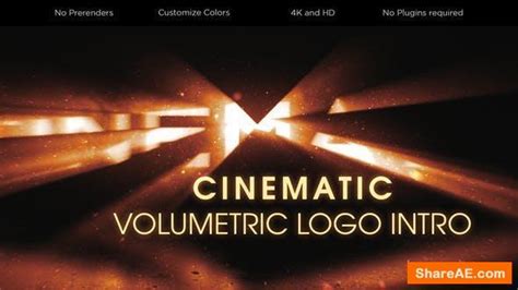 Videohive Cinematic Volumetric Logo Intro Free After Effects