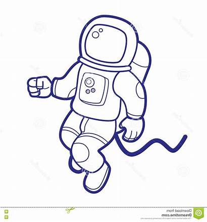 Astronaut Clipart Drawing Svg Vectorified