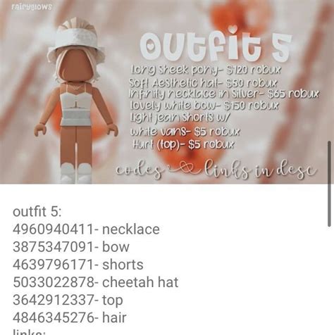 Cute Aesthetic Outfit In 2021 Roblox Coding Roblox Codes