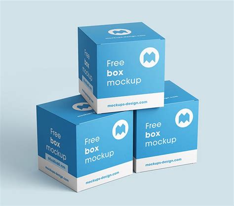 Free Realistic Box Mockup Mockuptree