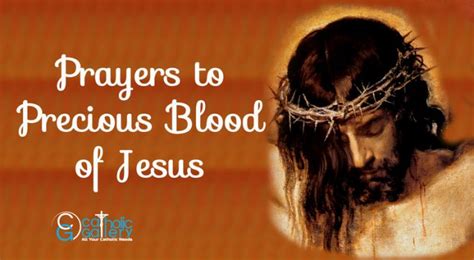 Prayers To Precious Blood Of Jesus Catholic Gallery