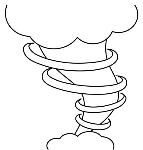 Beautiful Tornado Coloring Page Download Print Or Color Online For Free