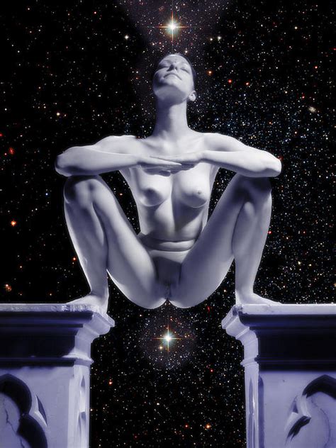 0734 Nude Woman On Star Altar Greeting Card For Sale By Chris Maher