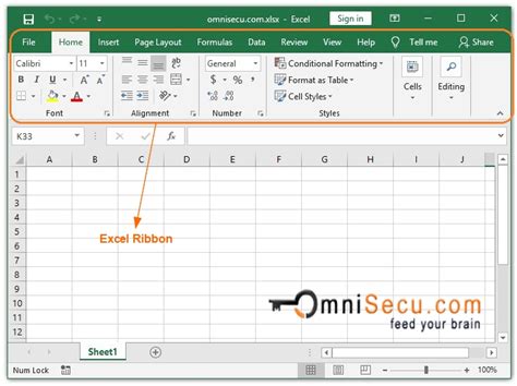 Different Components Of Excel Workbook User Interface