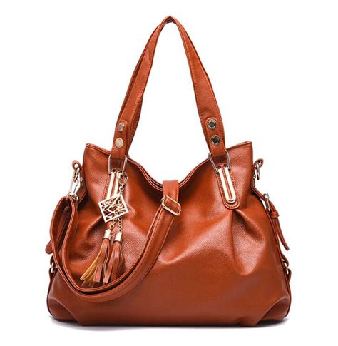 fashion women shoulder bag high lady classic leisure bags tassel hobos handbags madam pu leather