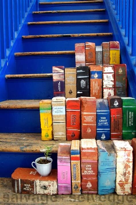 Repurposed Bricks Make Beautiful Books Homejelly