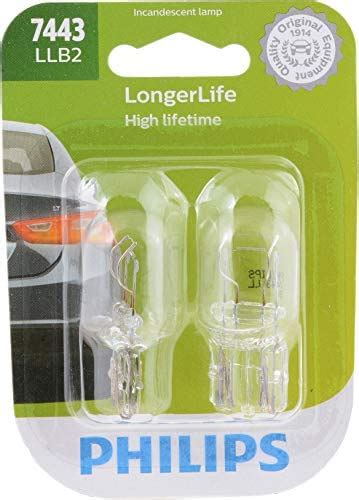 Philips Automotive Lighting 7443 LongerLife Miniature Bulb 2 Pack
