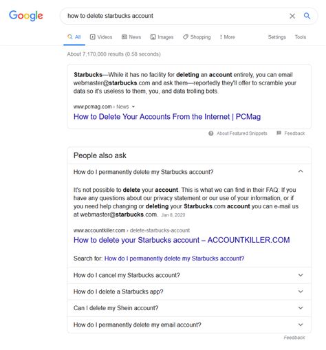 Check spelling or type a new query. I can't delete my account for Starbucks without contacting ...