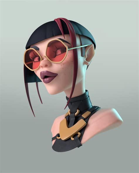 Artstation Stylized Head Jonas Vandeputte Character Design