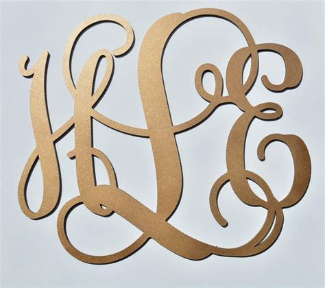 Large Custom Monogram Sign Custom Wood Monogram Monogram Etsy