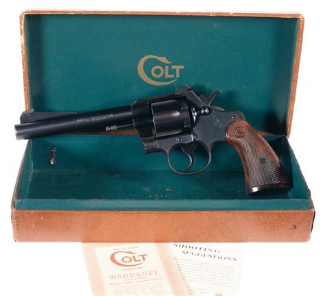 Colt Officers Model Special Double Action Revolver With Box Rock