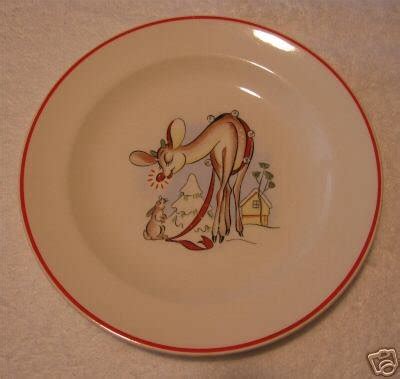 Vintage Rudolph The Red Nosed Reindeer Plate S