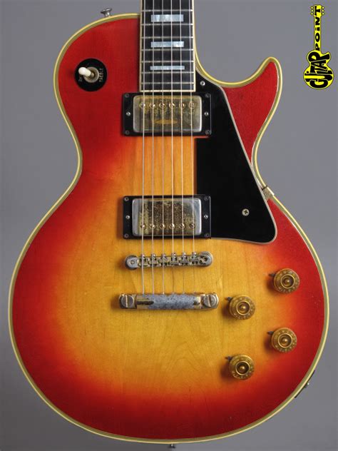 1973 Gibson Les Paul Custom Cherry Sunburst Vi73gilpcstcsb175543