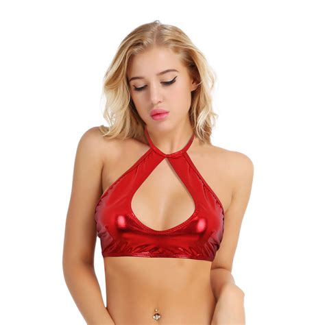 Sexy Women Open Bust Cupless Bustier Tank Crop Tops Sheer Mesh Cami Bra T Shirt Ebay