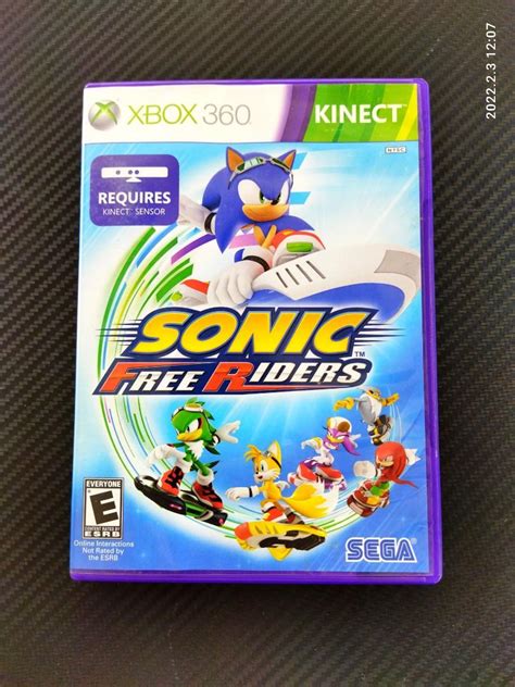 Sonic Free Riders Xbox 360 Kinect Game Video Gaming Video Games Xbox