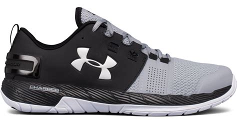 Under Armour Leather Mens Ua Commit Training Shoes In Black Steel