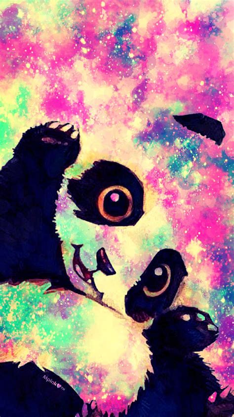 Panda Galaxie Kawaii Panda Tapete 1080x1920 Wallpapertip