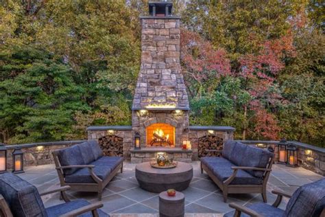 Rustic Outdoor Patio And Fireplace Hgtv