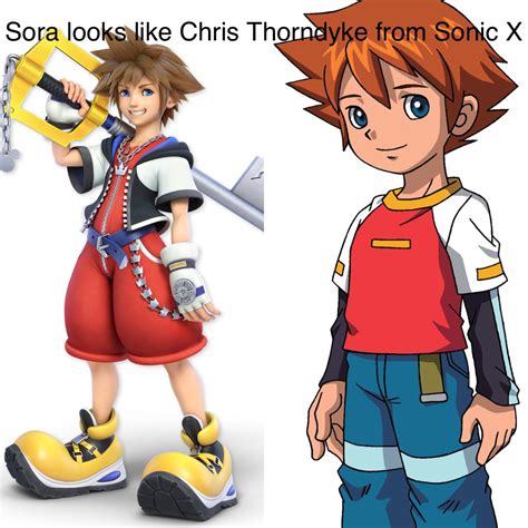 Sora Looks Like Chris Thorndyke From Sonic X Overwatchfan2000 Memes