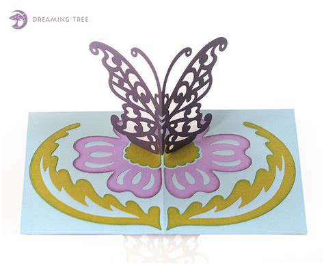 Butterfly Pop Up Card Svg Svg Files For Cricut And Silhouette