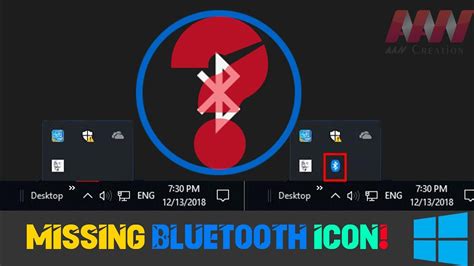 How Fix Missing Bluetooth Icon In Windows Enable Bluetooth Youtube