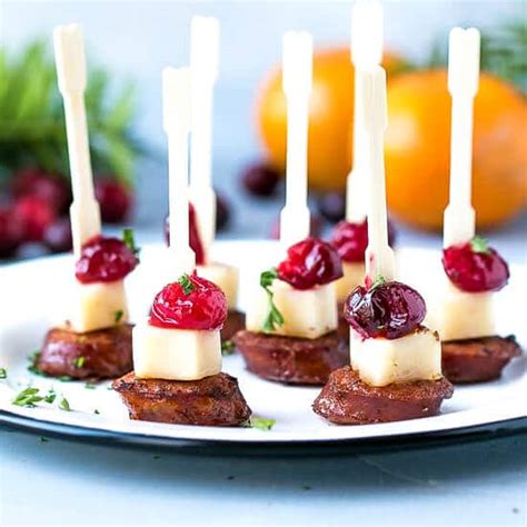 Andouille Sausage Appetizer Bites With Cranberry Cheddar
