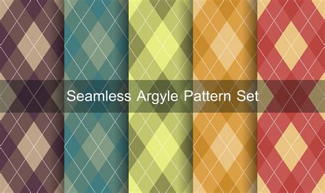 Seamless Argyle Pattern Set 700967 Download Free Vectors Clipart