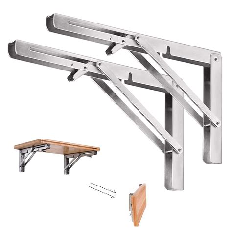 Buy Folding Shelf Brackets 10 Inch Heavy Duty Stainless Steel Folding